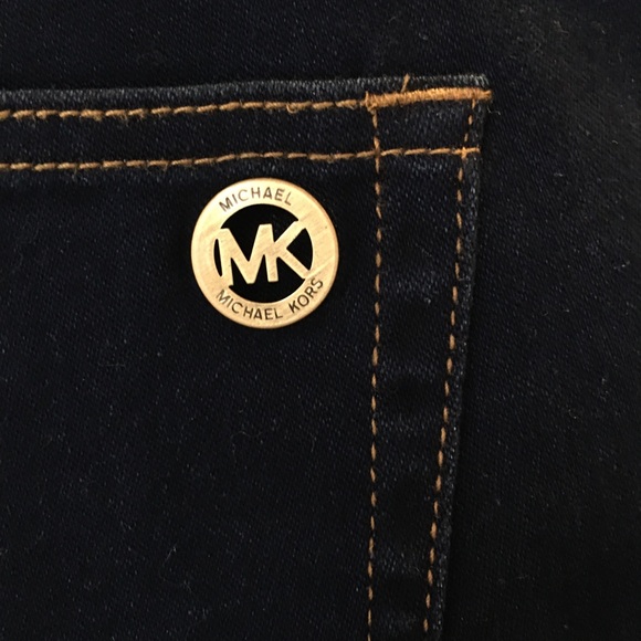 Michael Kors Dark Blue Cropped Jeans - Picture 7 of 11